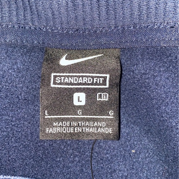 NWT Men’s Nike Fleece Pullover Size Large In Dark Navy - Picture 8 of 10